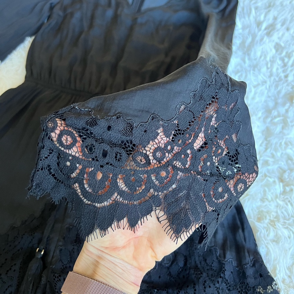 Kendall & Kylie Collection (PacSun) Black Romper with Lace Detail - Picture 3 of 7